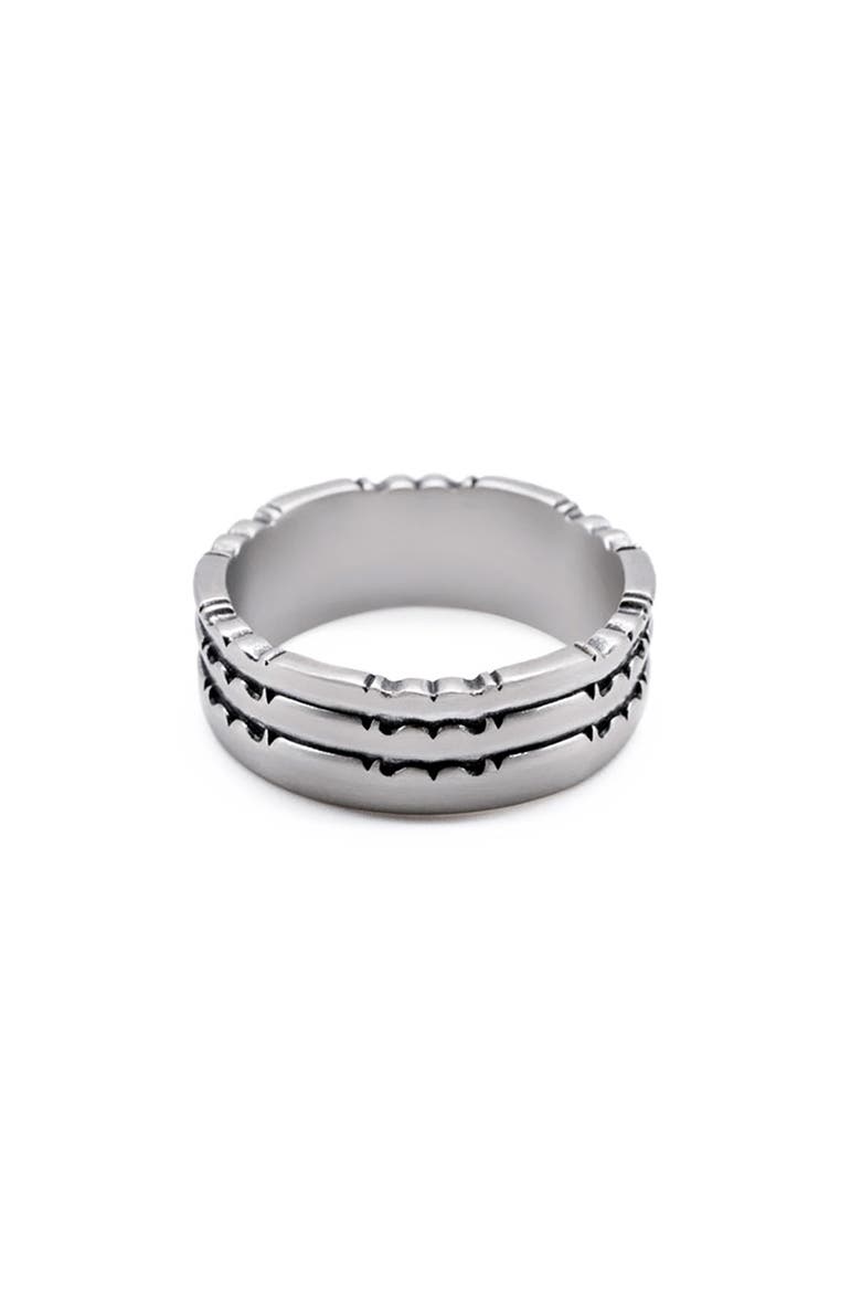 Silver Armor Ring, Alternate, color, SILVER