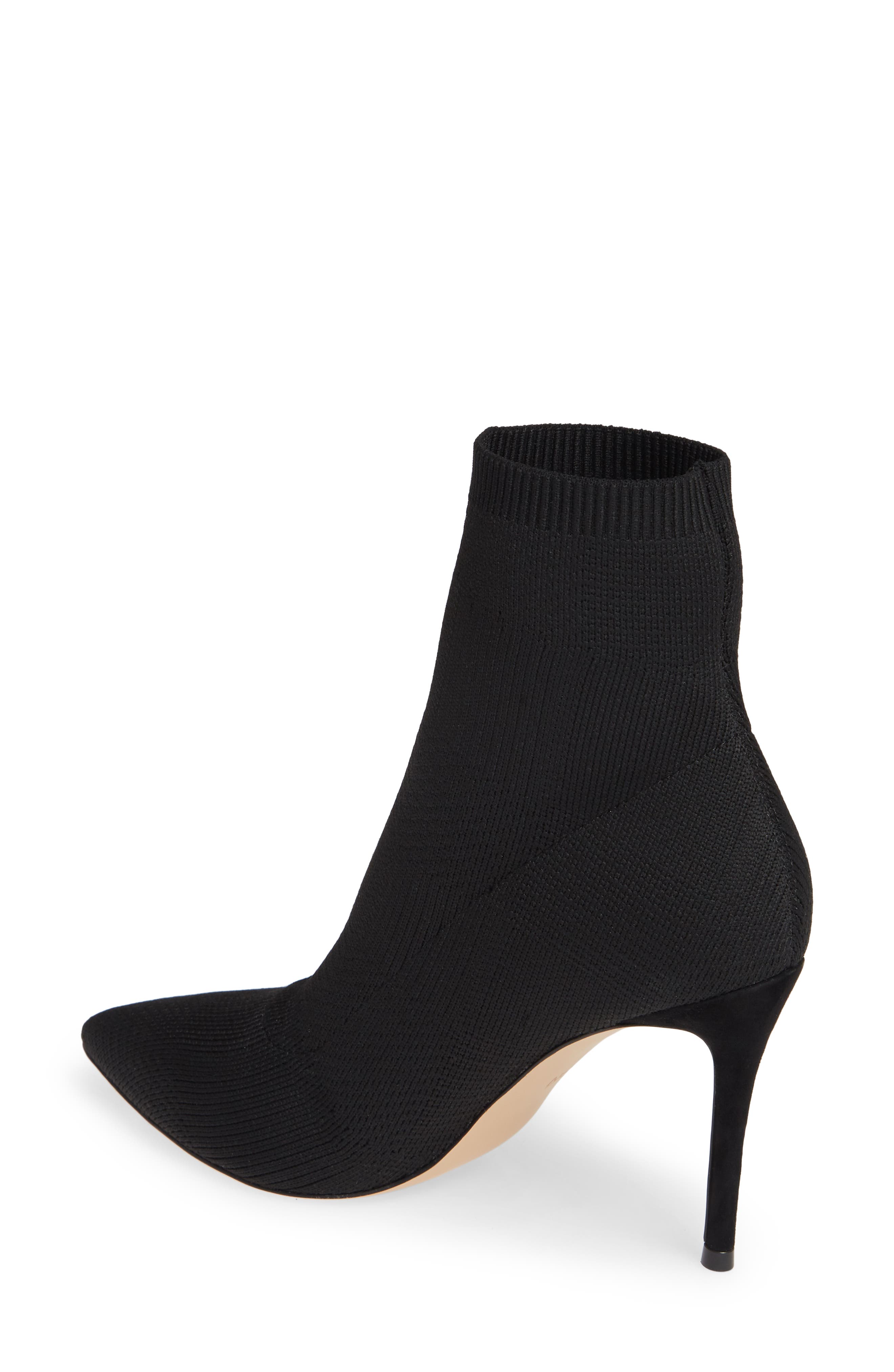 Nix Bootie (Nordstrom Exclusive), Alternate, color, BLACK KNIT