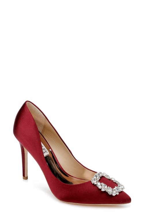 Badgley Mischka Collection Cher Crystal Embellished Pump in Chianti 