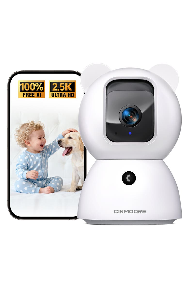 Indoor WiFi Camera, Main, color, White