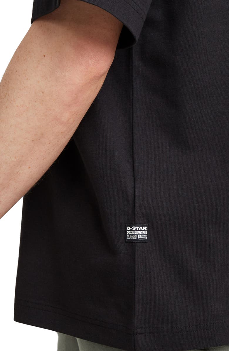 G-STAR Mask Boxy Fit Organic Cotton Graphic T-Shirt, Alternate, color, Dk Black