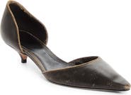 The Row Liisa Pointed Toe Kitten Heel d'Orsay Pump