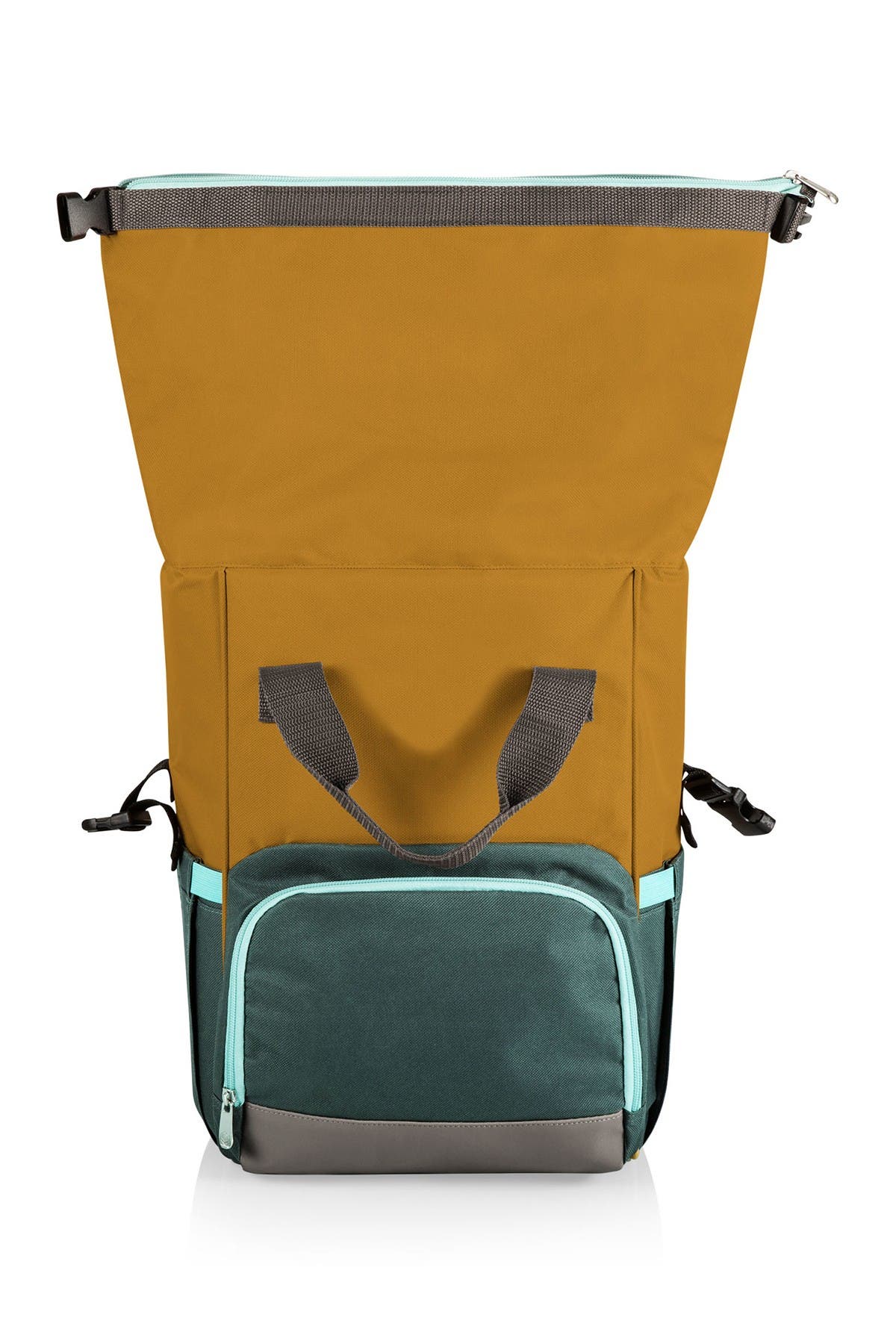 On The Go Roll-Top Cooler Backpack, Alternate, color, MUSTARD