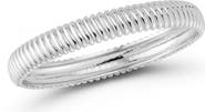 CHLOE AND MADISON 10mm Ribbed Bangle Bracelet