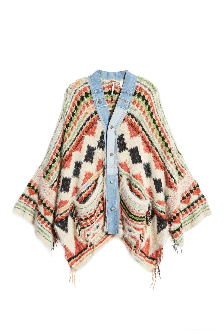 Running Wild Poncho, Alternate, color, DESERT COMBO