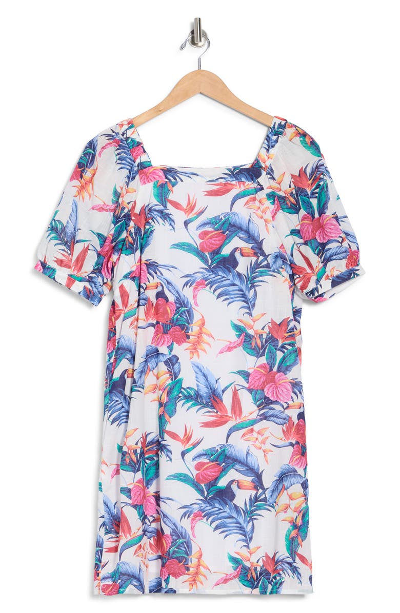 Tori Richard Two Can Tango Floral Minidress, Main, color, 