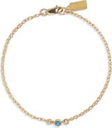 Set & Stones Cubic Zirconia Birthstone Pendant Bracelet