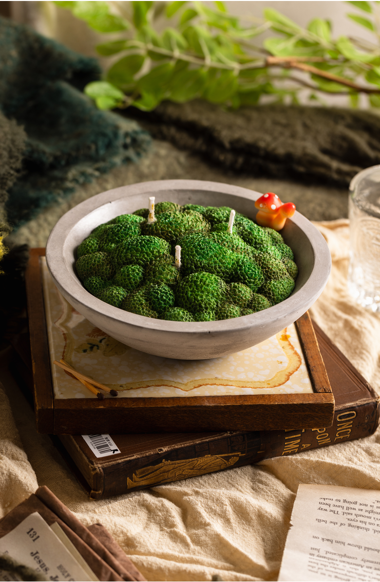 Southlake gifts Forest Moss Candle Bowl, Alternate, color, Grass Moss