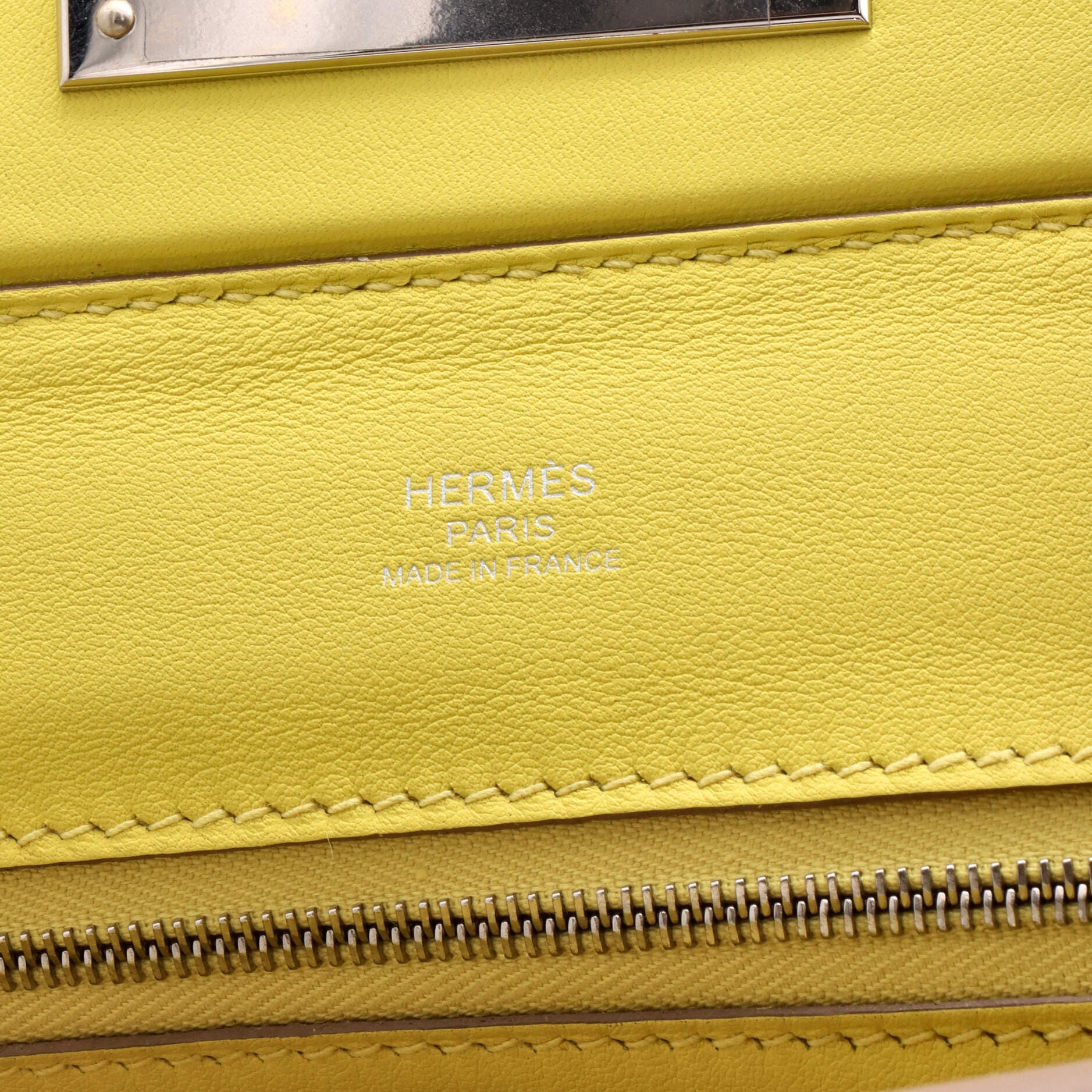 Pre-Owned Hermes 24/24 Bag Evercolor with Swift 21, Alternate, color, Lime