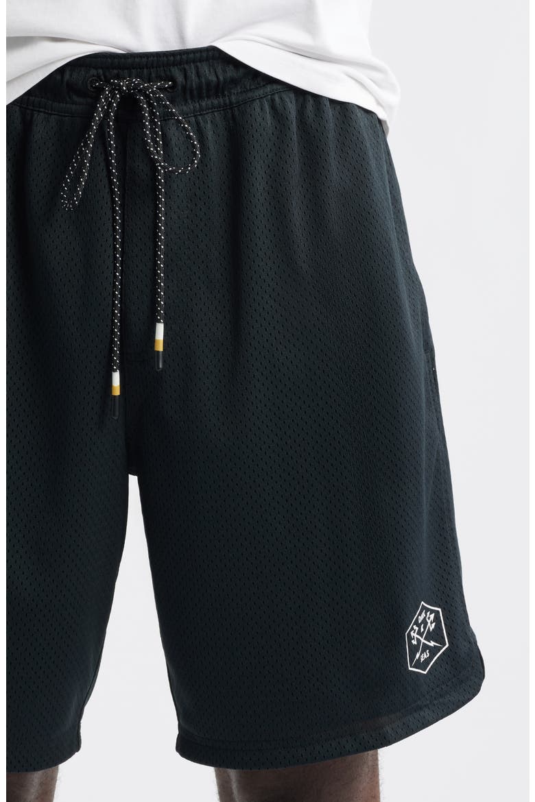 No Sweat Mesh Shorts, Alternate, color, BLACK