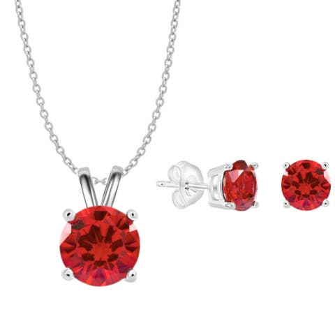 Sterling Silver Necklace And Earrings Set