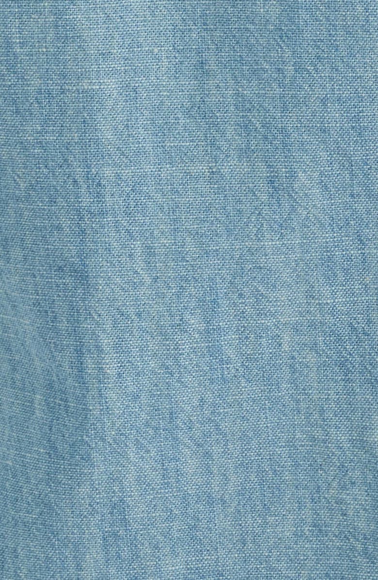 AG Mason Short Sleeve Cotton Chambray Button-Up Work Shirt, Alternate, color, Desert Breeze