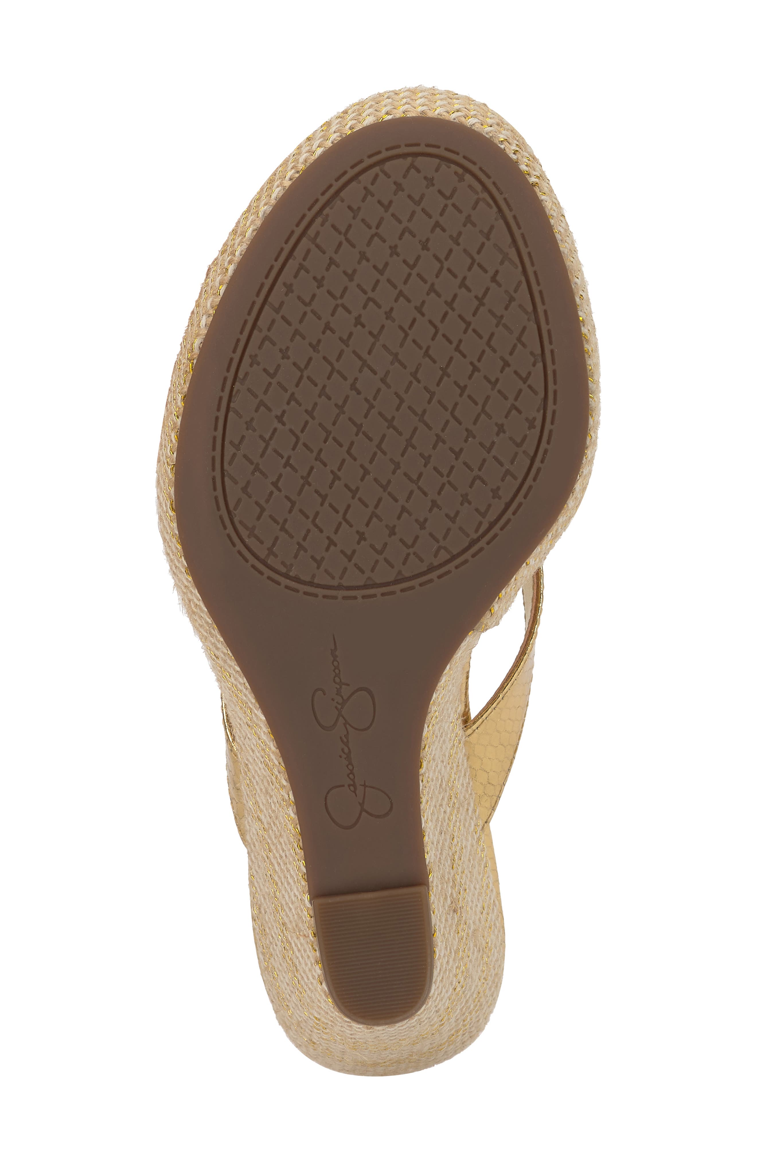 Jyseta Platform Wedge Flip Flop, Alternate, color, GOLD 02