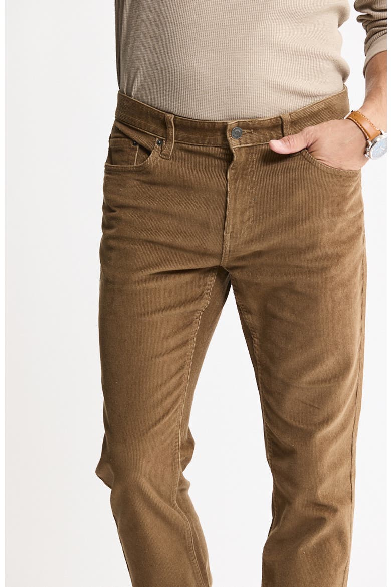 Stretch Corduroy 5-Pocket Pants, Alternate, color, HAZELNUT