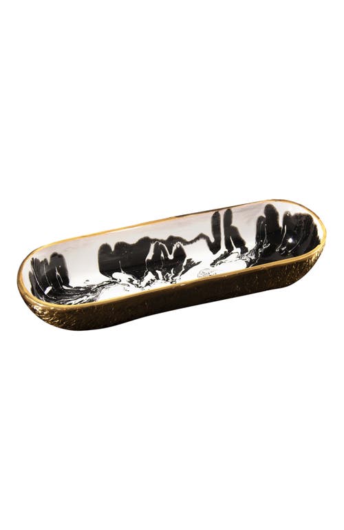 Lunares Bianco Nero Cracker Tray In White