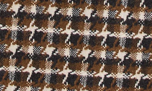 Marine Layer Hayes Houndstooth Trench Coat In Brown