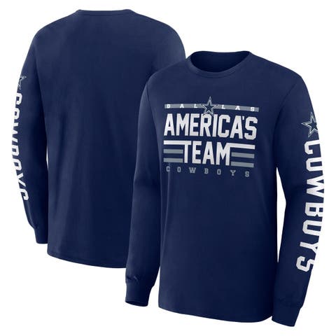 Men's Fanatics Navy Dallas Cowboys Hometown Sweep Legacy Long Sleeve T-Shirt