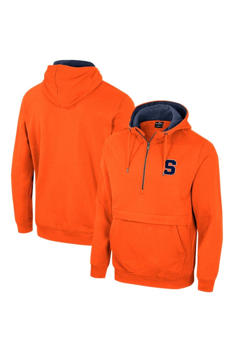 Men's Colosseum Orange Syracuse Orange Half-Zip Hoodie, Main, color, Orange