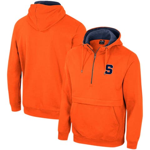 Orange half zip pullover best sale