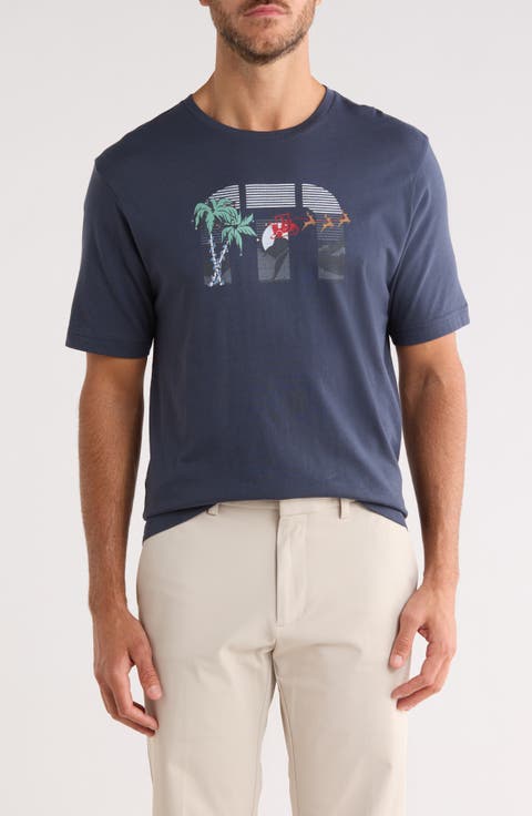 Cart Race Pima Cotton Graphic T-Shirt