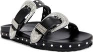 AZALEA WANG Tegan Studded Two-Strap Sandal