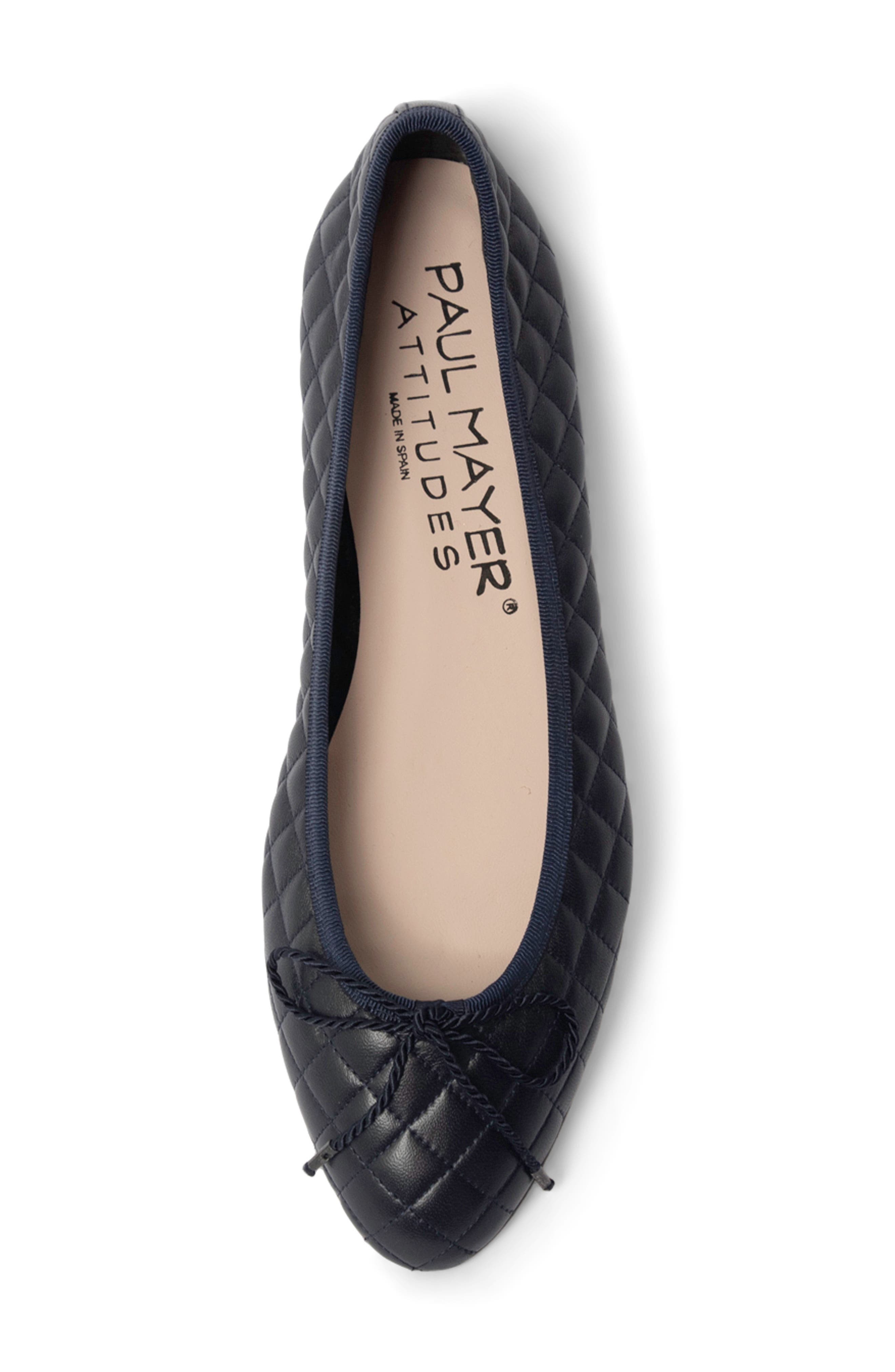 Sequin Embellished Ballet Flat, Alternate, color, NAVY