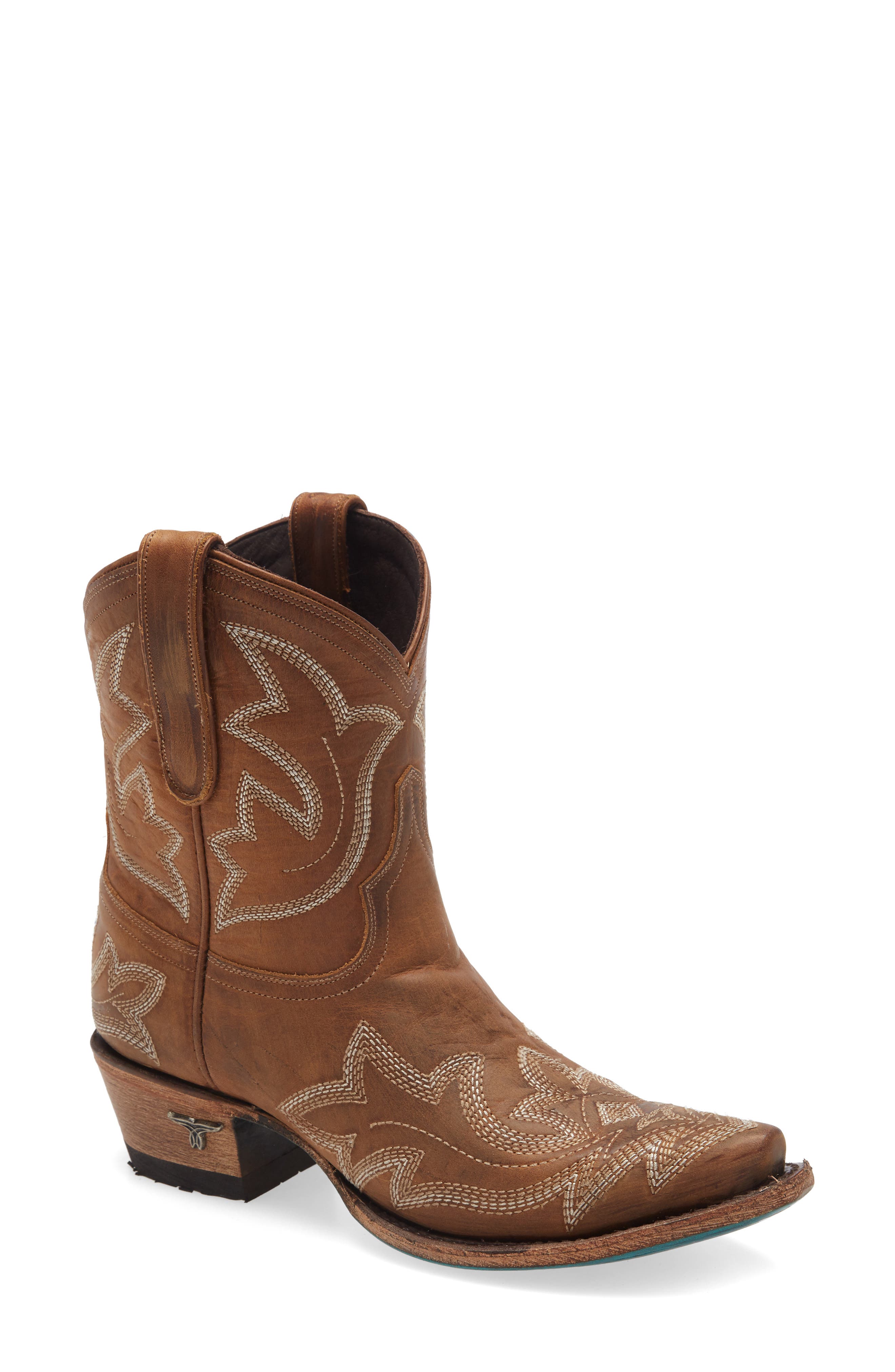Saratoga Western Boot, Main, color, TAN LEATHER