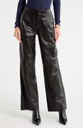 Ulla Johnson Kadin Mid Rise Straight Leg Leather Pants