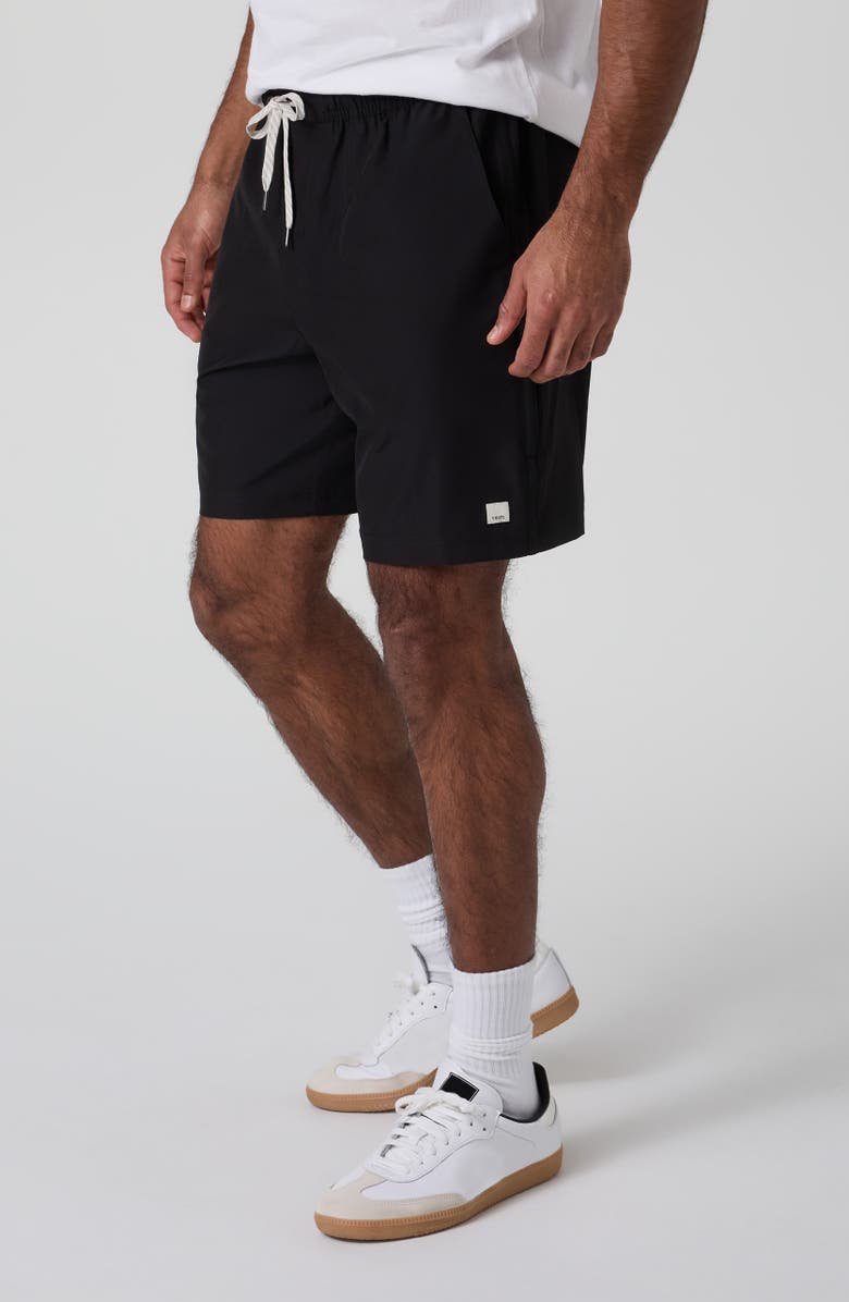 Vuori Banks Session Shorts, Alternate, color, Black