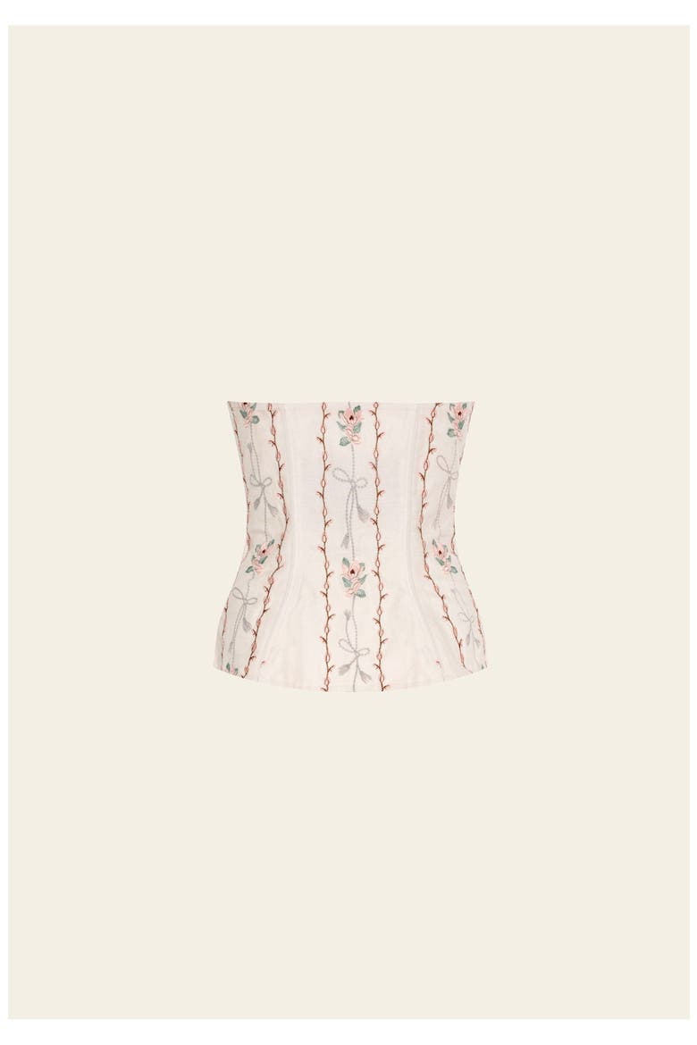 Abelia Navegante Cropped Top, Alternate, color, Ivory