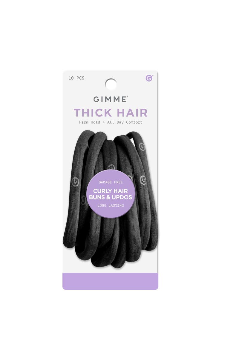 Gimme Beauty Long Hair Seamless Hair Bands, Main, color, Black