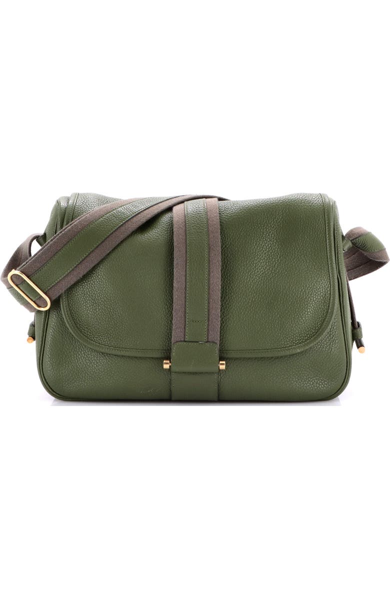 Pre-Owned Hermes Bourlingue Messenger Bag Clemence, Main, color, Canopee