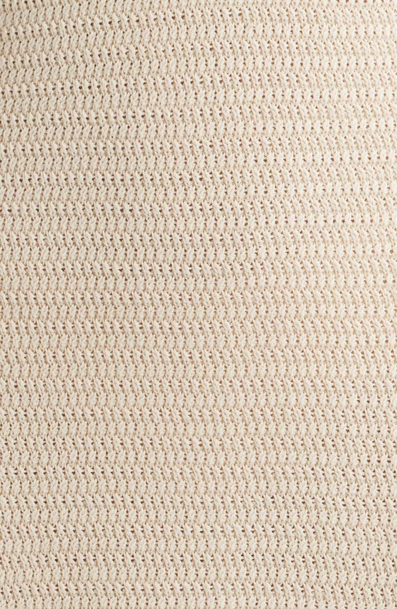 French Connection Mozart Contrast Collar Long Sleeve Midi Sweater Dress, Alternate, color, 