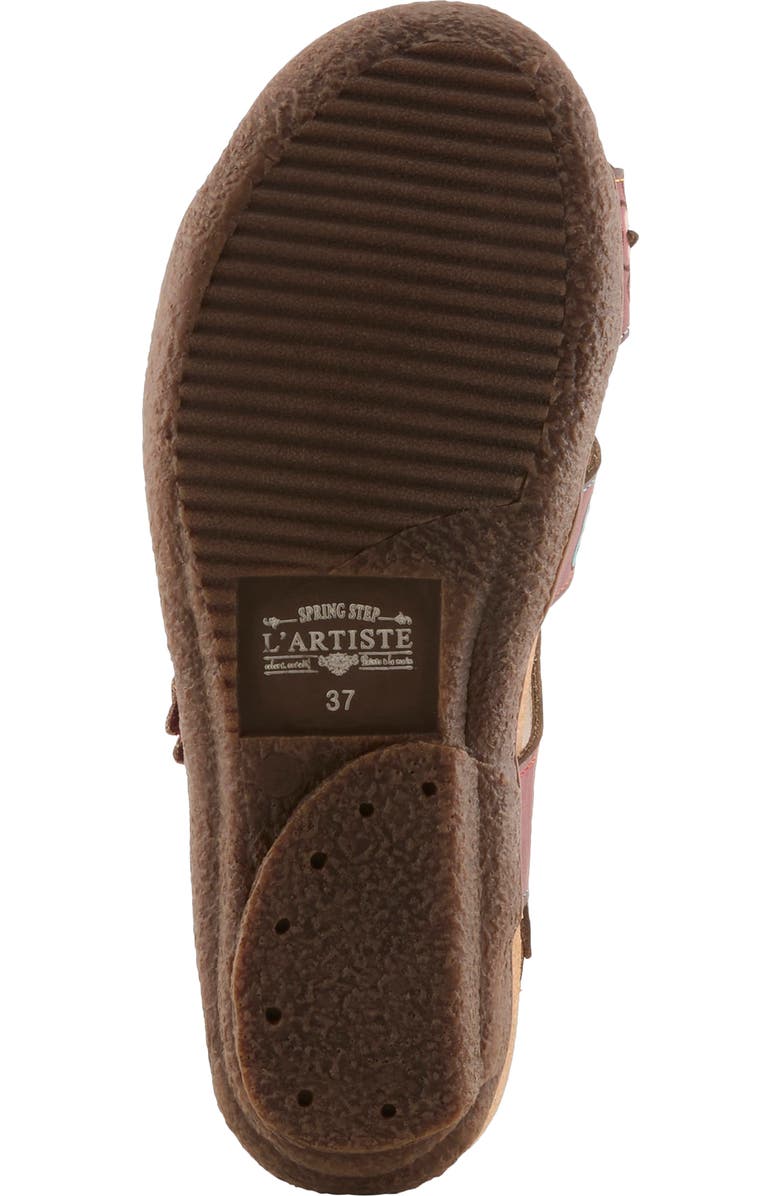L'Artiste by Spring Step Bethie Sandal, Alternate, color, Dark Red Multi