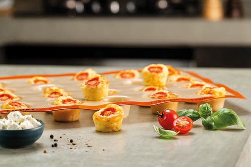 Silpat Perfect Non-stick Mini Muffin Mold In Orange