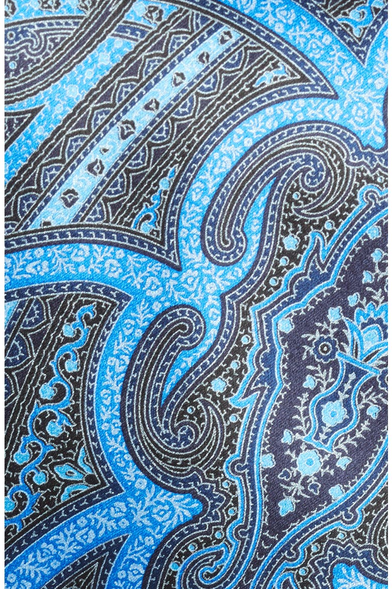 Medallion Silk Tie, Alternate, color, NAVY