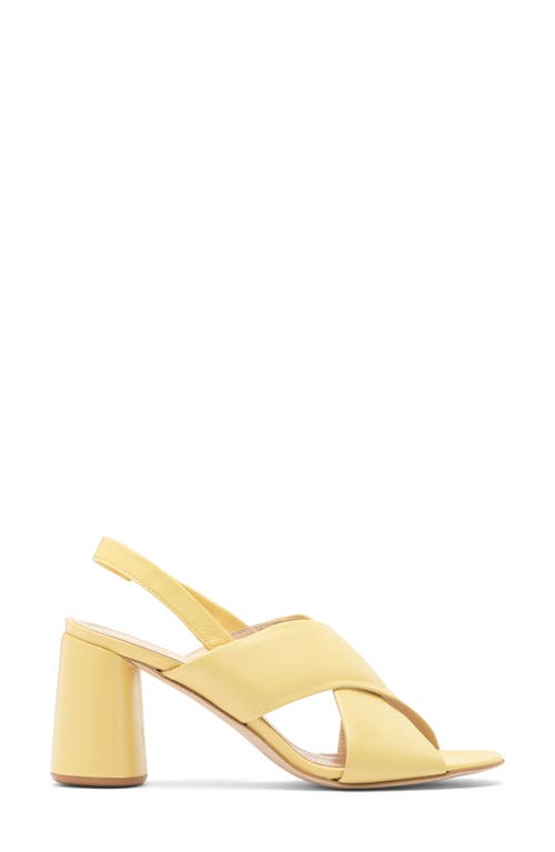 2 Twin Hearts Crisscross Slingback Sandal In Yellow Leather