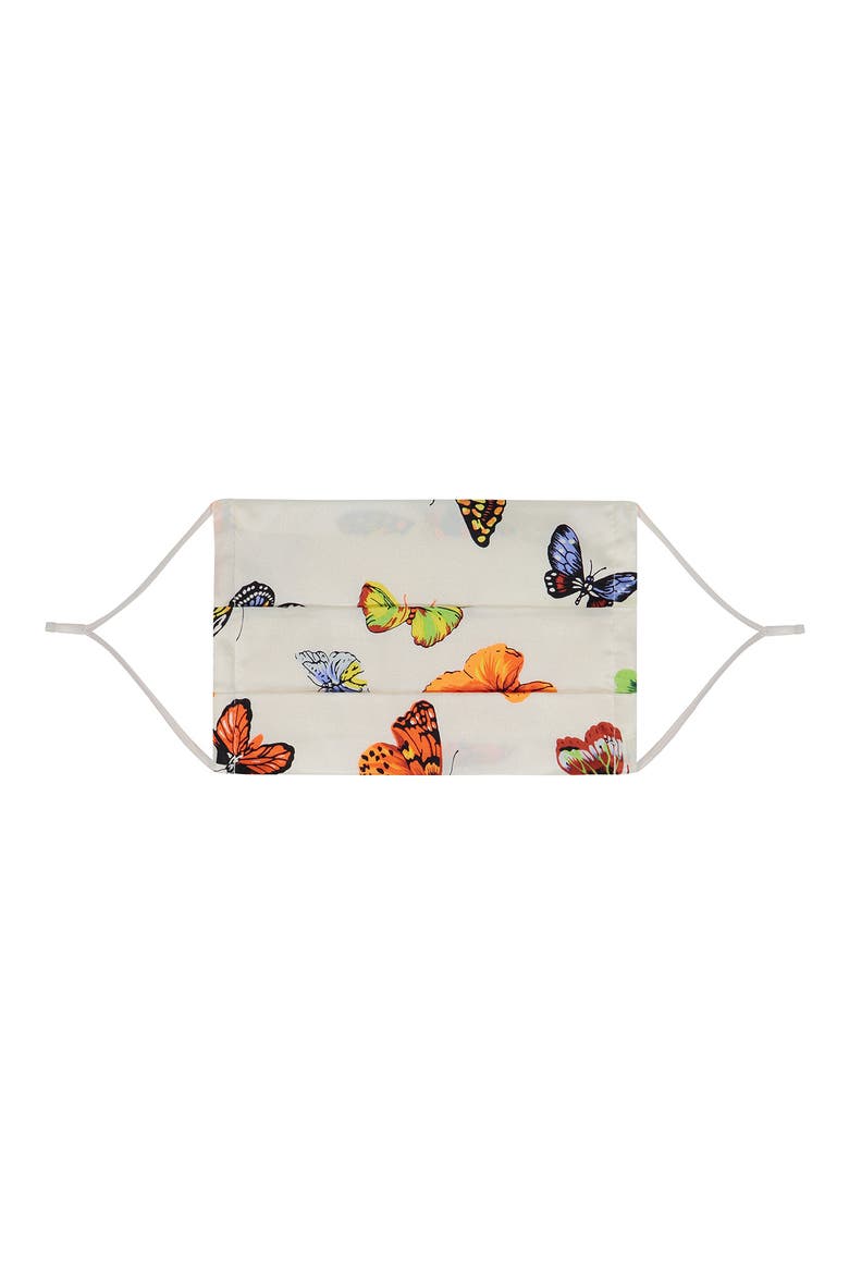 Butterfly Adult Face Mask, Alternate, color, WHITE MULTI