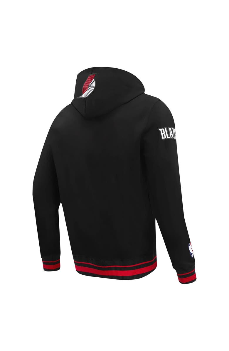 PRO STANDARD Men's Pro Standard Black Portland Trail Blazers Script Tail Pullover Hoodie, Alternate, color,