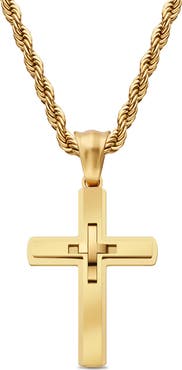 EDFORCE Men's Cross Pendant Necklace