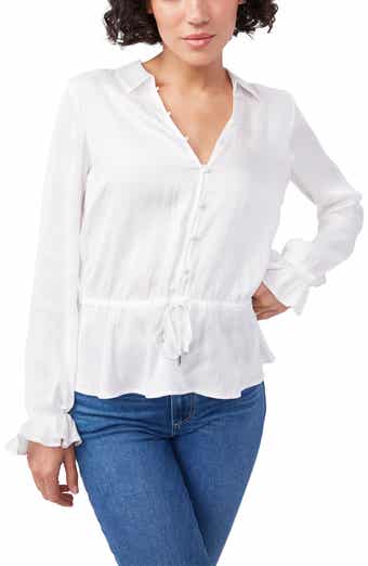 PAIGE Kendalle Tie Waist Peplum Top