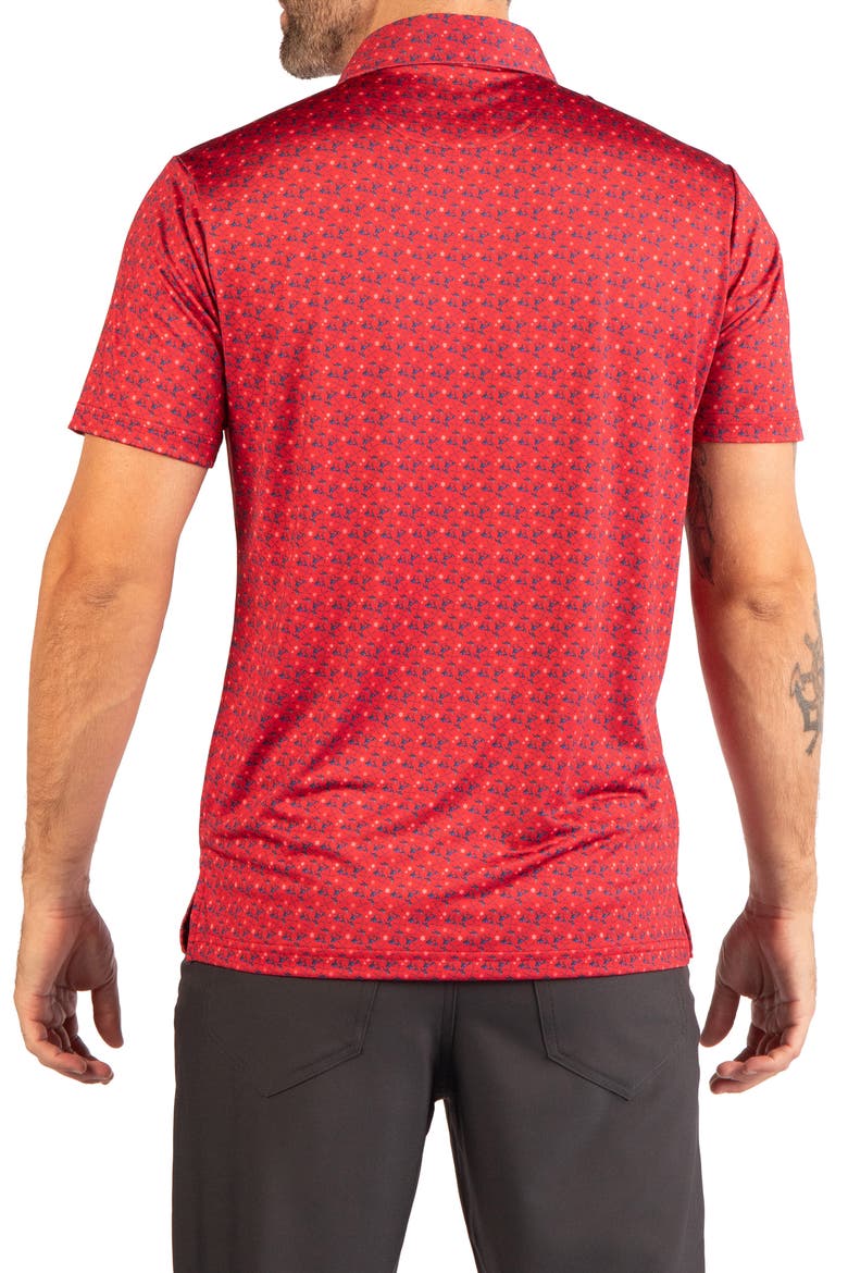 Golf Carts & Snowflakes Performance Polo, Alternate, color, RED