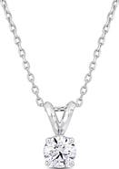 Julianna B. 3/4 CTW Lab-Grown Diamond Solitaire Necklace Platinum
