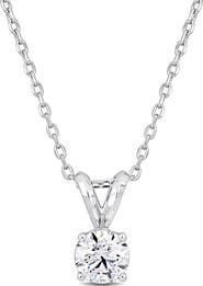 Julianna B. 3/4 CTW Lab-Grown Diamond Solitaire Necklace Platinum