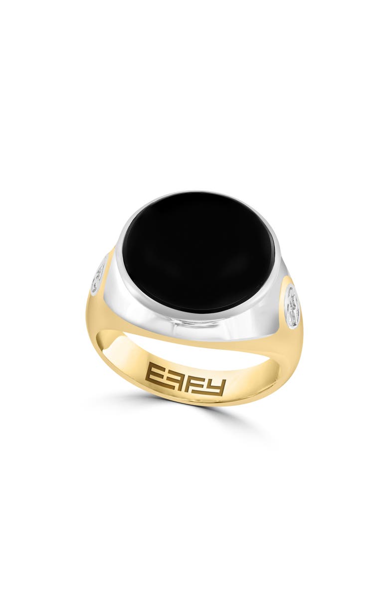 EFFY Round Onyx Ring, Main, color, 