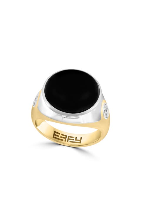 Round Onyx Ring