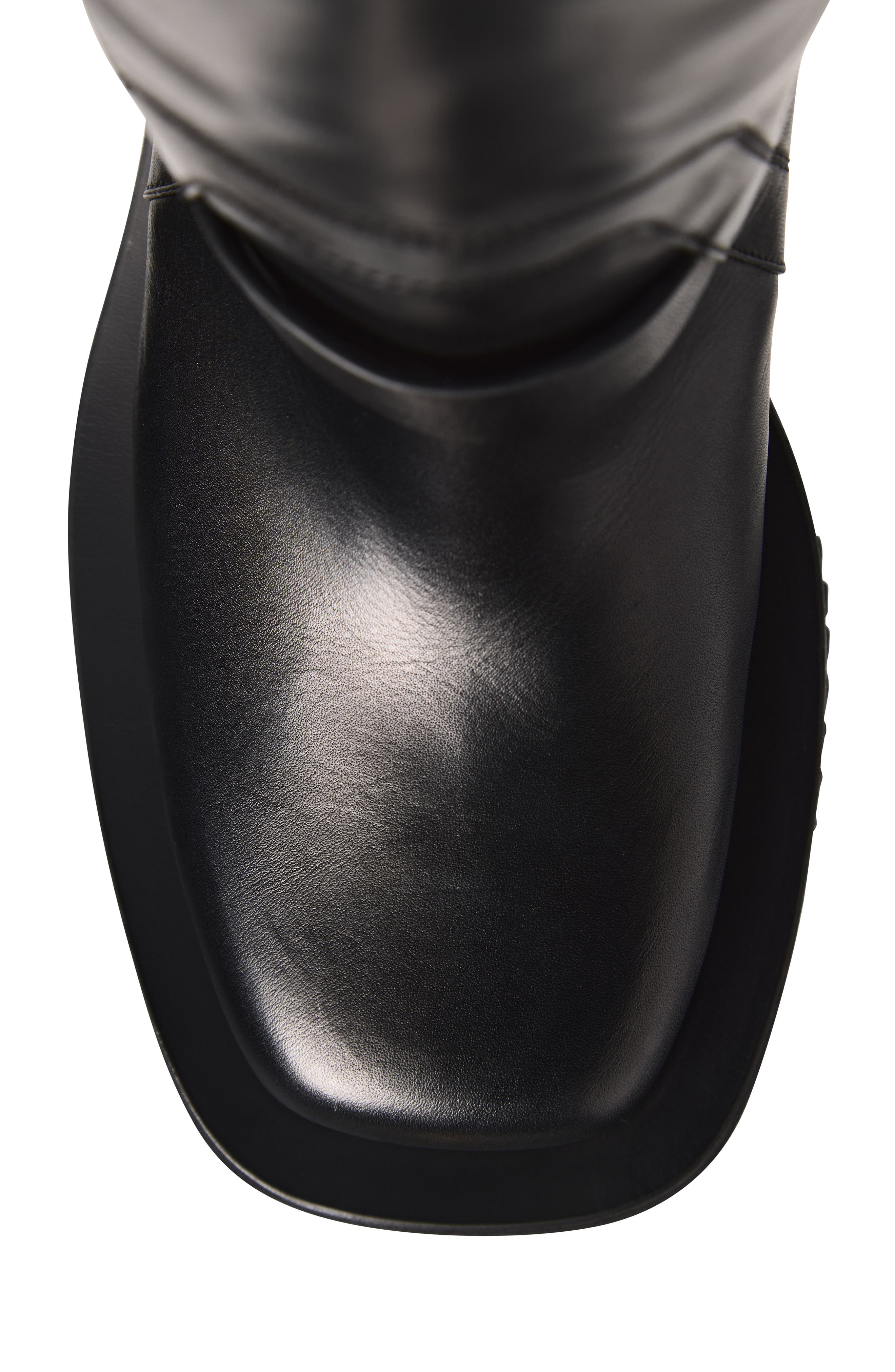 Factory Pull-On Platform Wedge Knee High Boot, Alternate, color, BLACK