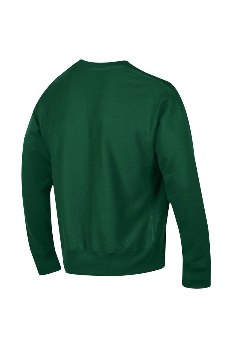 Men's Champion Green Hawaii Warriors Arch Reverse Weave Pullover Sweatshirt, Alternate, color, Green