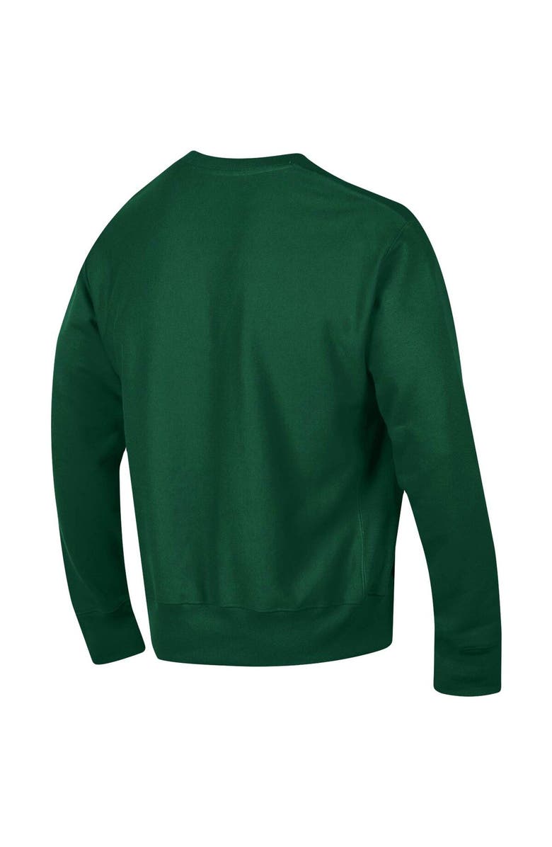 Champion Men's Champion Green Hawaii Warriors Arch Reverse Weave Pullover Sweatshirt, Alternate, color,