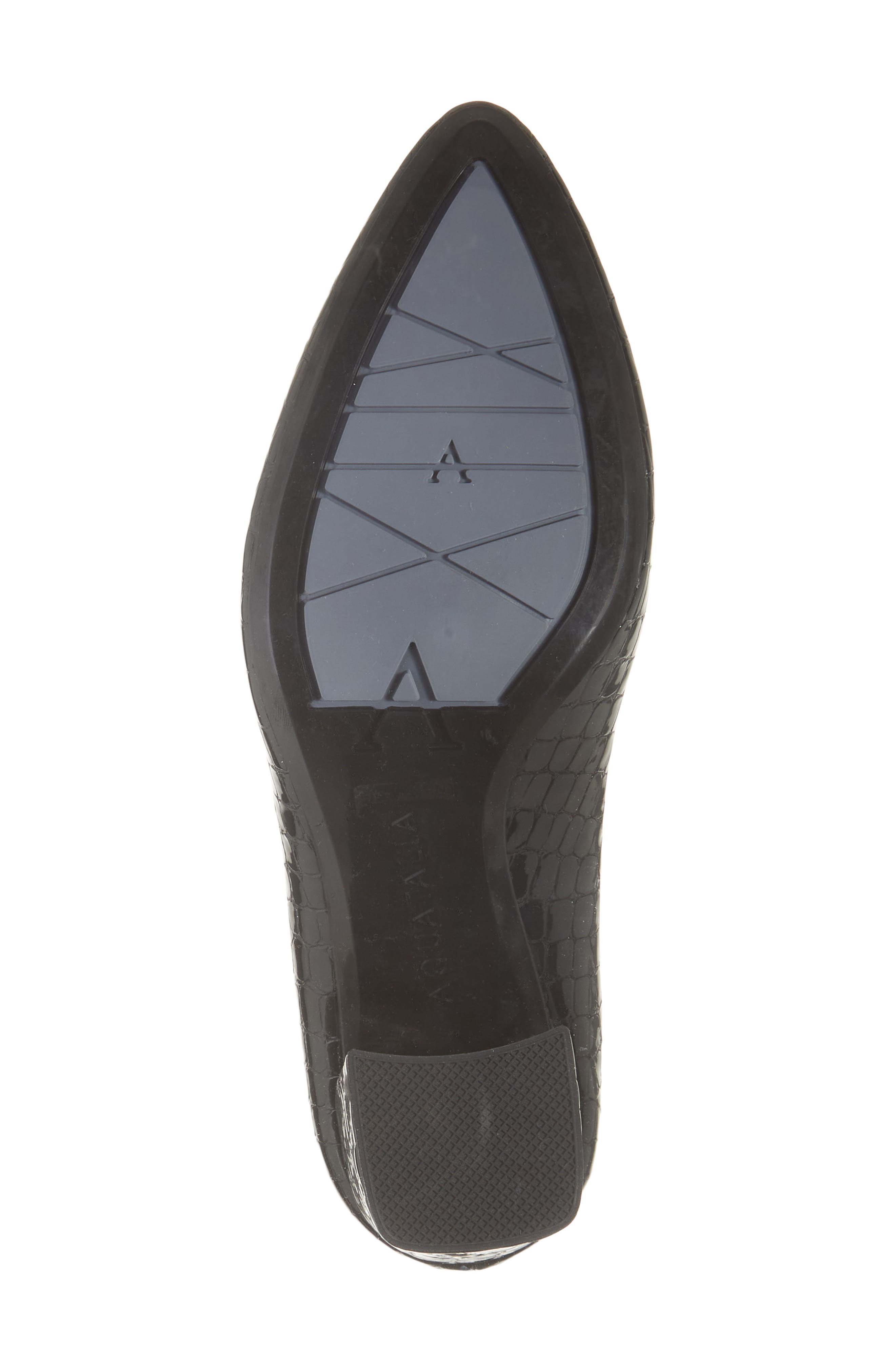 Aquatalia Peony Weatherproof Pump, Alternate, color, Black Embossed Croc